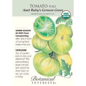  Aunt Ruby's Organic German Green Tomato Seeds is rated 4.2 stars on Amazon