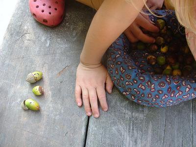 Miniature Fairy Garden Ideas: acorn friends