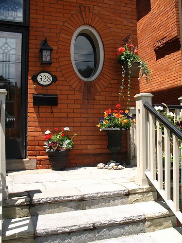 Front Landing Container Garden