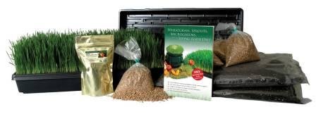 If you need a recommendation, then this is the best wheatgrass kit on Amazon.com. It's amazing! Everything you need in one box.